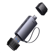 Baseus Lite Series SD/TF-hukommelseskortlæser WKQX060113, USB + USB-C - grå