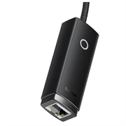 Baseus Lite Series USB til RJ45-netværksadapter WKQX000001, 100 Mbps (Open Box - Fantastisk stand) - sort