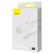 Baseus Lite Series USB til RJ45-netværksadapter WKQX000001, 100 Mbps (Open Box - Fantastisk stand) - sort