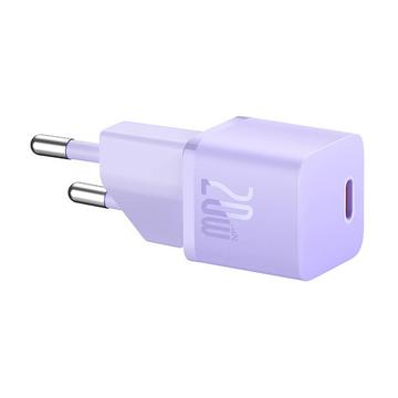 Baseus Mini GaN5 20W USB-C-vægoplader - lilla