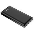 Baseus Mini JA 2xUSB & USB-C Power Bank - 30000mAh - Sort