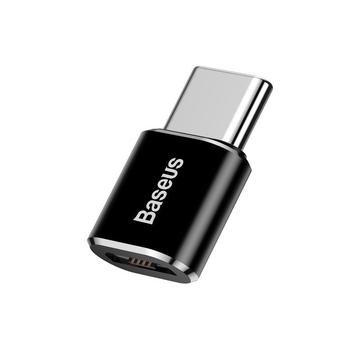 Baseus Mini Series MicroUSB / USB-C OTG-adapter - sort