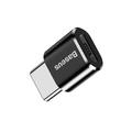 Baseus Mini Series MicroUSB / USB-C OTG-adapter - sort