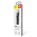 Baseus Nimble Opladnings & Synkroniserings USB-C Kabel CATMBJ-01 - 23cm - Sort