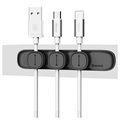 Baseus Peas Magnetisk Kabel Organizer / Holder - Sort