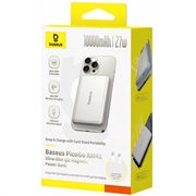 Baseus PicoGo AM41 Ultratynd Qi2 magnetisk powerbank 10000mAh - 27W - titanium