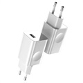 Baseus Enkelt USB Hurtig Rejseoplader CCALL-BX02 - 24W - Hvid