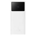 Baseus Star Lord 30000mAh QC/PD-powerbank - 22.5W, USB-C, 2x USB-A - hvid