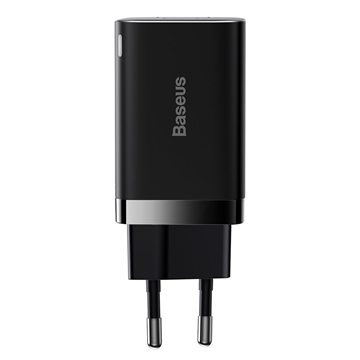 Baseus Super Si Pro Hurtig Oplader 30W - USB-C, USB-A - Sort