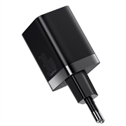 Baseus Super Si Pro Hurtig Oplader 30W - USB-C, USB-A - Sort