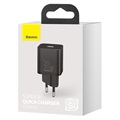Baseus Super Si Quick Oplader 30W - USB-C - Sort