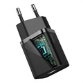 Baseus Super Si Hurtig USB-C Oplader CCSUP-C01 - 20W - Sort