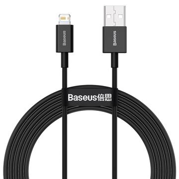 Baseus Superior Series Lightning Kabel - 1m - Sort