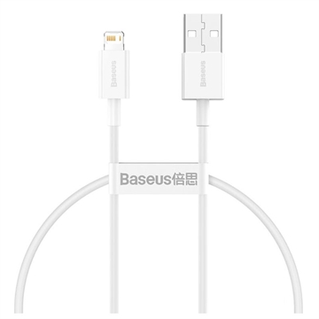 Baseus Superior Series Lightning Kabel - 0.25m - Hvid