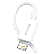 Baseus Superior Series Lightning Kabel - 0.25m - Hvid
