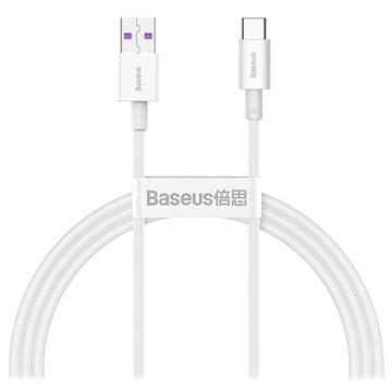 Baseus Superior Series USB-C Data & Ladekabel - 66W, 2m - Hvid