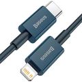 Baseus Superior Series USB-C / Lightning-kabel - 2m, 20W - Blå