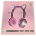 Bear Ear Bluetooth Hovedtelefoner BK7 med LED - Sort