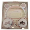 Bear Ear Bluetooth Hovedtelefoner BK7 med LED - Hvid