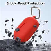 Beats Studio Buds+ AhaStyle WG157 Silikoneetui med karabinhage - Rød