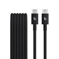 Beats USB-C til USB-C vævet kabel MDGA4ZM/A - 1.5m, 60W - Sort