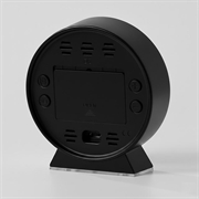 LED-vækkeur til sengen med justerbar lysstyrke og to alarmer - sort