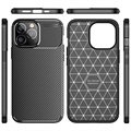 Beetle Karbonfiber iPhone 14 Pro Max Cover - Sort