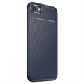 iPhone 7/8/SE (2020)/SE (2022) Beetle Karbonfiber TPU Cover - Blå