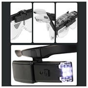 Beileshi 11642DC LED-hovedbåndslup - 1.5X-4.5X