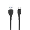Beline BLNCBC01 25W USB-A / USB-C-kabel - 1m - Sort