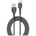 Beline BLNCBC02 25W USB-A / USB-C-kabel - 2m - Sort