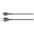 Beline BLNCBC02 25W USB-A / USB-C-kabel - 2m - Sort