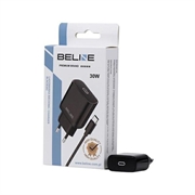 Beline PD 3.0 USB-C GaN-oplader - 30 W - Sort