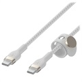 Belkin BoostCharge Pro Flex USB-C / USB-C Kabel 60W - 3m - Hvid