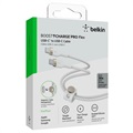 Belkin BoostCharge Pro Flex USB-C / USB-C Kabel 60W - 3m - Hvid