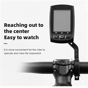 Bengguo BG-2113 Cykelcomputer-styrholder til IGS/Garmin/Bryton/CATEYE - Sort