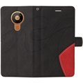 Bi-Color Series Nokia 5.3 Etui med Pung - Sort