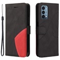 Bi-Color Series OnePlus Nord N200 5G Etui med Pung - Sort