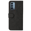 Bi-Color Series OnePlus Nord N200 5G Etui med Pung - Sort