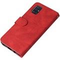 Bi-Color Series Samsung Galaxy A51 Etui med Pung - Rød