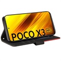 Bi-Color Series Xiaomi Poco X3 Pro/X3 NFC Etui med Pung - Sort