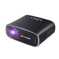 BlitzWolf BW-V4 1080p LED-projektor m. WiFi, Bluetooth - Sort