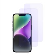 iPhone 14/16e BlueDefend Anti-Blue Light Skærmbeskyttelse Hærdet Glas - 2 stk.