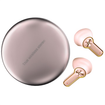Bluetooth 5.0 TWS Høretelefoner med Opladerkasse H7 - Pink