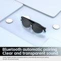 Bluetooth 5.3-solbriller med smart lyd og AI-oversættelse - Sort