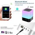 Bluetooth Audio Speaker HiFi Portable Mini Speaker Subwoofer Support Touch Control Lights / TF Card