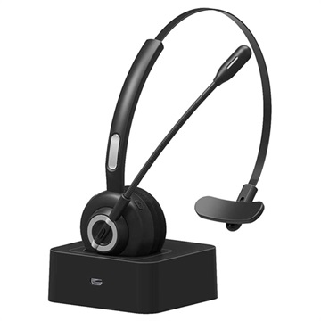 Bluetooth Headset med Mikrofon og Opladningsbase M97 - Sort