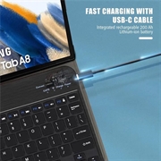 Samsung Galaxy Tab A8 10.5 (2021) Cover med Bluetooth Tastatur - Sort