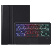 Samsung Galaxy Tab S10 Lite/S10 FE/S9 FE/S9 Bluetooth-tastaturetui - sort