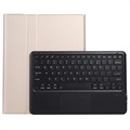 Samsung Galaxy Tab S8+ Cover med Bluetooth Tastatur - Guld